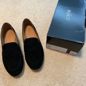 JCrew Black Suede Loafers size 9 🖤